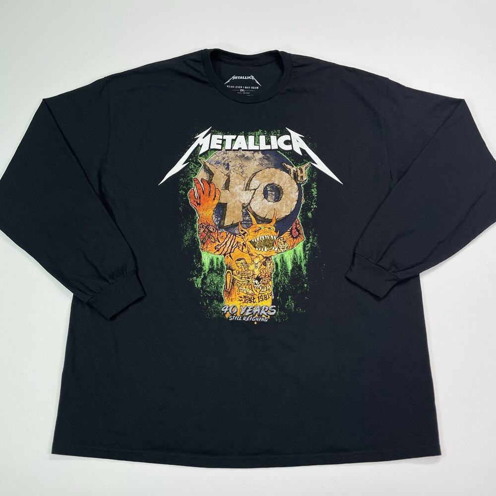 Metallica 40th Anniversary Official Shirt‎ XXL 2021 San Francisco Chase Center